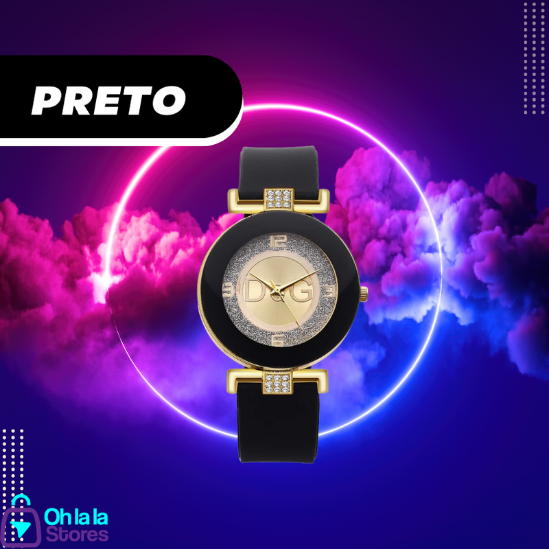 Relógio Feminino Elegante Clássico D&G Luxúria Premium
