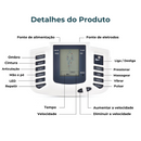EletroZen™ – Massageador Muscular TENS com Eletrodos