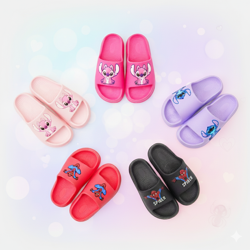 Chinelo Slide Infantil com Personagens – Conforto, Leveza e Diversão em Cada Passo