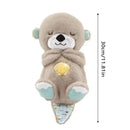 Lontra de Pelúcia para criança Respira sozinho e Ajuda na Hora de Dormir