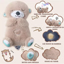 Lontra de Pelúcia para criança Respira sozinho e Ajuda na Hora de Dormir