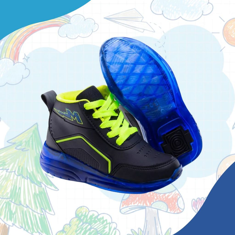 tênis com rodinha removível