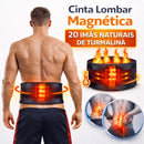 Cinta Lombar Magnética Ajustável com Ímãs de Turmalina e Autoaquecimento