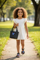 Sandália Infantil com Bolsa Blogueirinha – Leve, Confortável e Estilosa