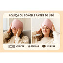 Touca de Terapia Térmica em Gel Quente e Fria para Relaxamento e Conforto