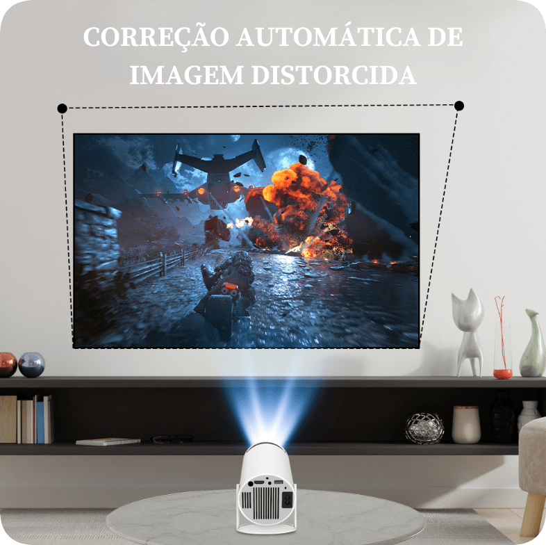 Projetor de Cinema Cubic Ultra Original LED 4k - Wi-Fi - Android + Frete Grátis