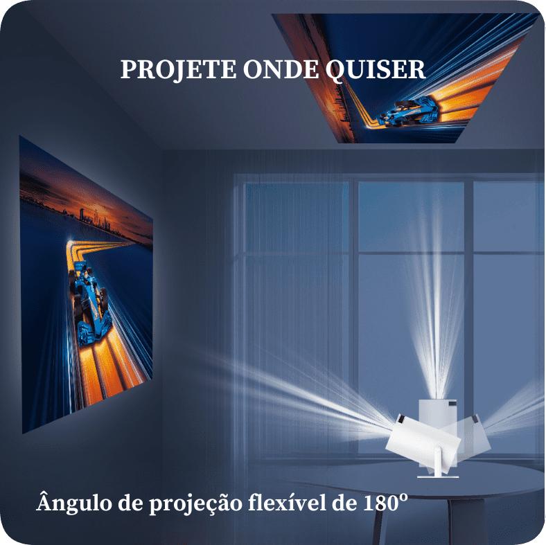 Projetor de Cinema Cubic Ultra Original LED 4k - Wi-Fi - Android + Frete Grátis