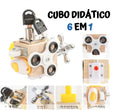 Brinquedo Educativo Cubo 6 em 1 - Ideal para Crianças a Partir de 1 Ano - Desenvolve Habilidades Motoras e Cognitivas