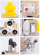 Brinquedo Educativo Cubo 6 em 1 - Ideal para Crianças a Partir de 1 Ano - Desenvolve Habilidades Motoras e Cognitivas