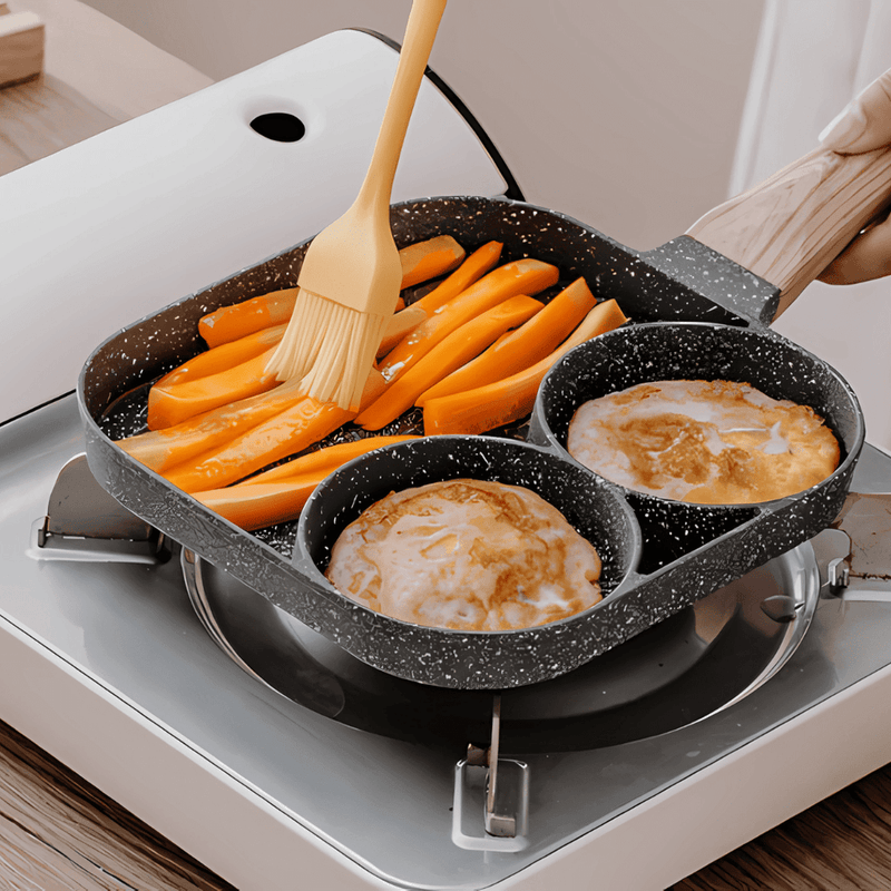 Frigideira Antiaderente Multiuso 3 em 1 com Cabo Removível – Cozinha Saudável e Prática