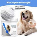 Limpador Dentário Pet Clean – Lenços Umedecidos para Higiene Bucal de Cães e Gatos