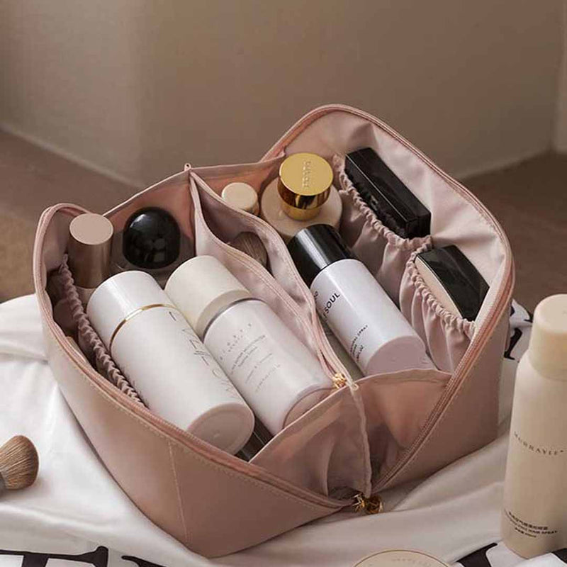 Necessaire Organizadora Feminina Linda Mulher - Ideal para Maquiagens e Itens Pessoais - Design Dobrável com 6 Compartimentos e Proteção Térmica