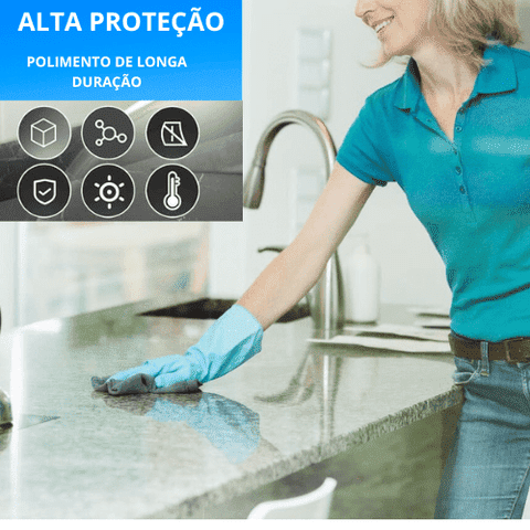 Restaurador Crystal Limp para Mármore e Pisos - Solução Completa para Superfícies Brilhantes e Protegidas