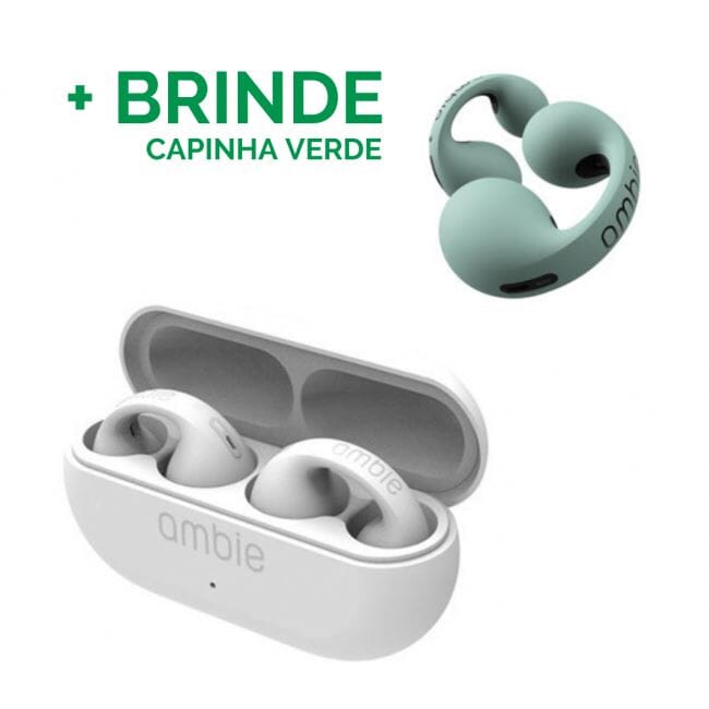 Fone de Ouvido por Condução Óssea - Ambie™ (+BRINDE EXCLUSIVO)